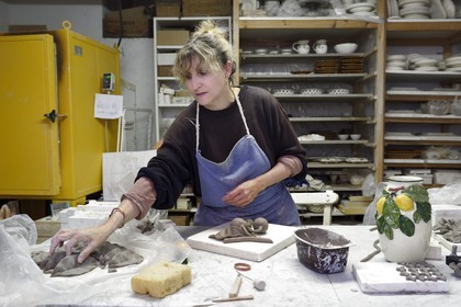 France, Alpes-Maritimes (06), Menton, Les Faïences Mentonnaises, Marie-Hélène Roudier