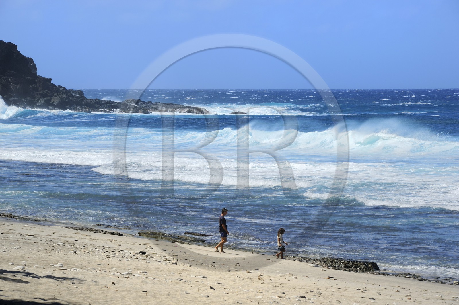 France, île de la Réunion, la côte sud, plage de Grand-Anse