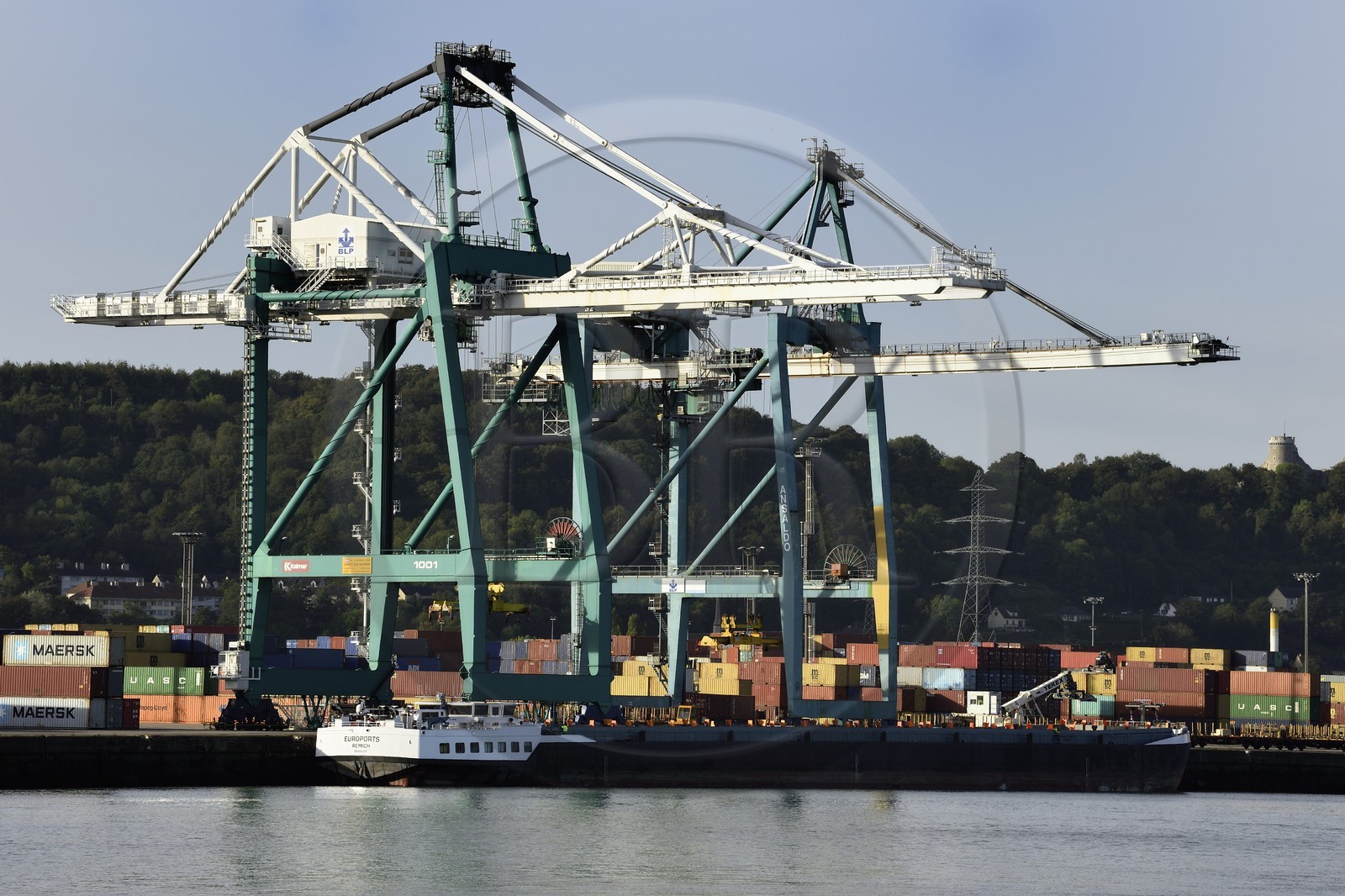 France, Seine-Maritime (76), Petit-Couronne, le Grand Port Maritime de Rouen