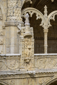 Portugal, Lisbon, Belem, Hieronymites Monastery (Mosteiro dos Jeronimos), listed as World Heritage by UNESCO, the cloister