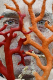 France, Corse du Sud, Bonifacio, Upper Town, Mediterranean red coral, the coral fisherman Jean-Philippe Giordano