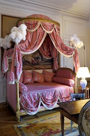 France, Dordogne (24), Périgord Noir, chateau de Hautefort, chambre de Monsieur