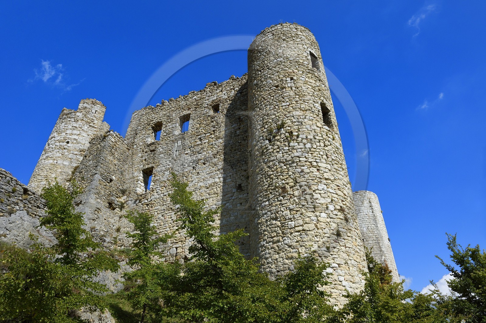 France, Var (83), parc naturel régional du Verdon, Bargème, labellisé Les Plus Beaux Villages de France, chateau Sabran de Ponteves