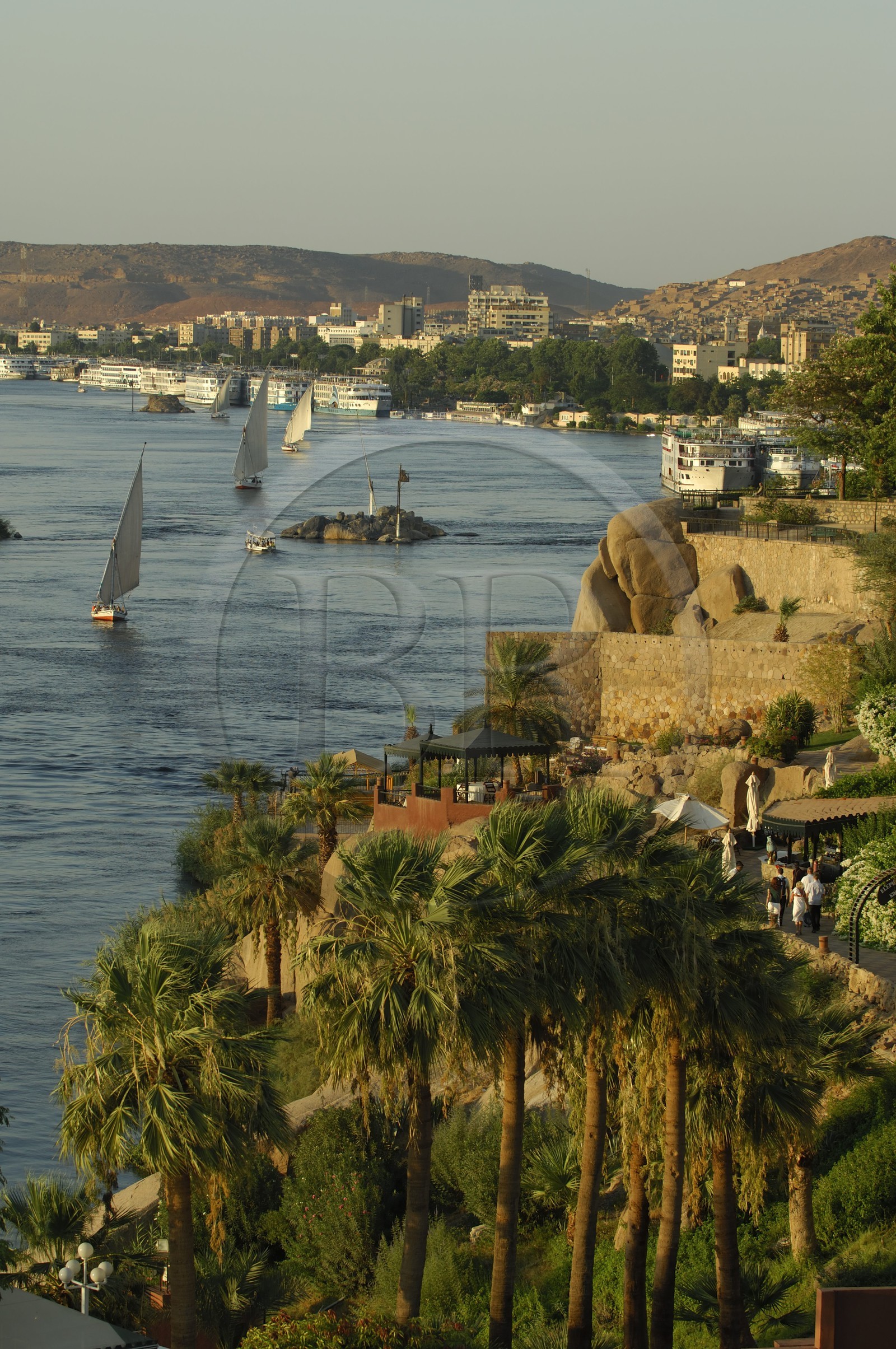 Egypt, Upper Egypt, Nubia, Nile Valley, Aswan, felucca on the Nil