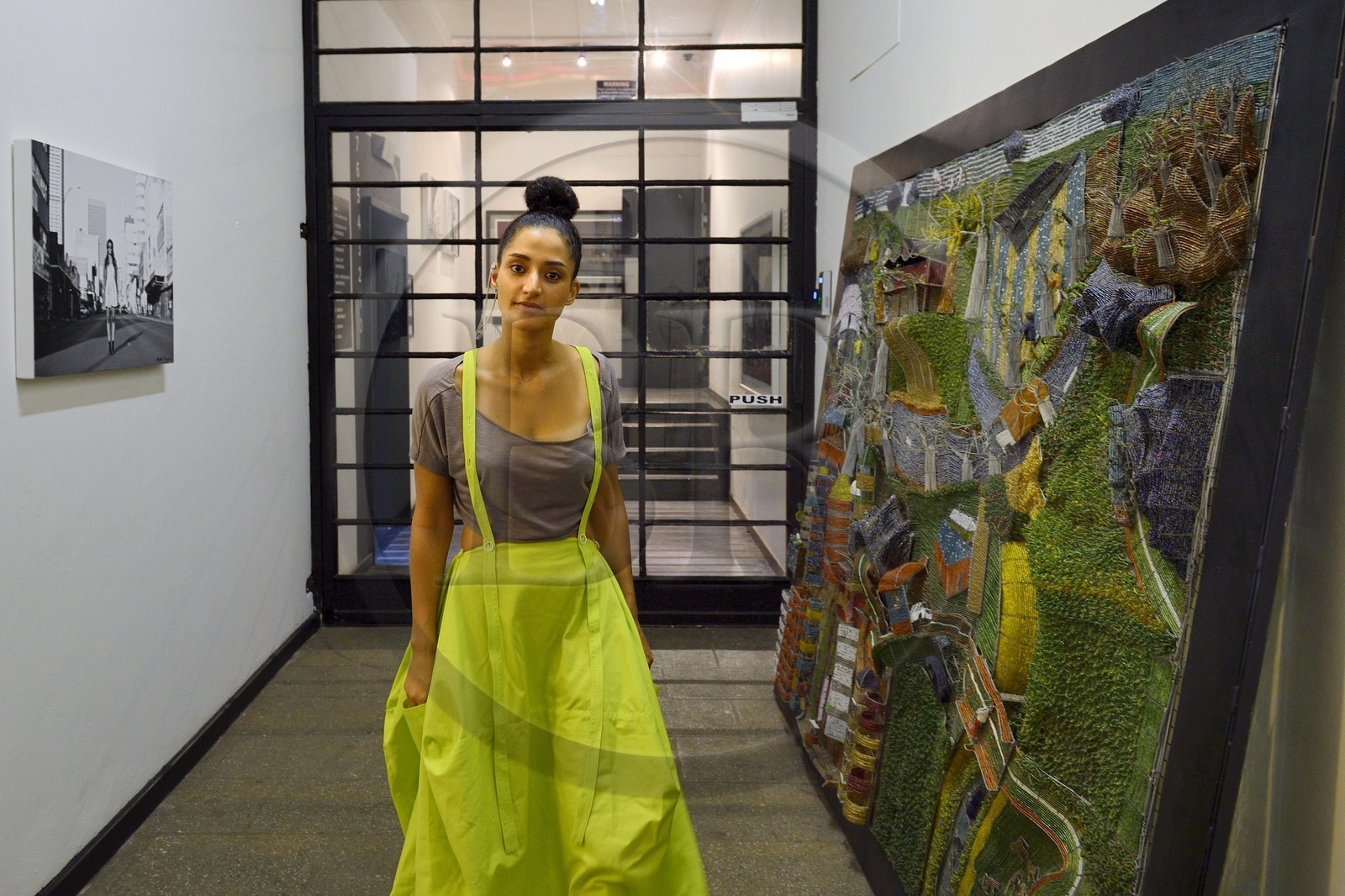 South Africa, Gauteng Province, Johannesburg, Maboneng district, the 12 Decades Johannesburg Art hotel, Carla Fonseca is a multicultural actress with her roots from both Mozambique and South Africa, she will launch her own clothing collection