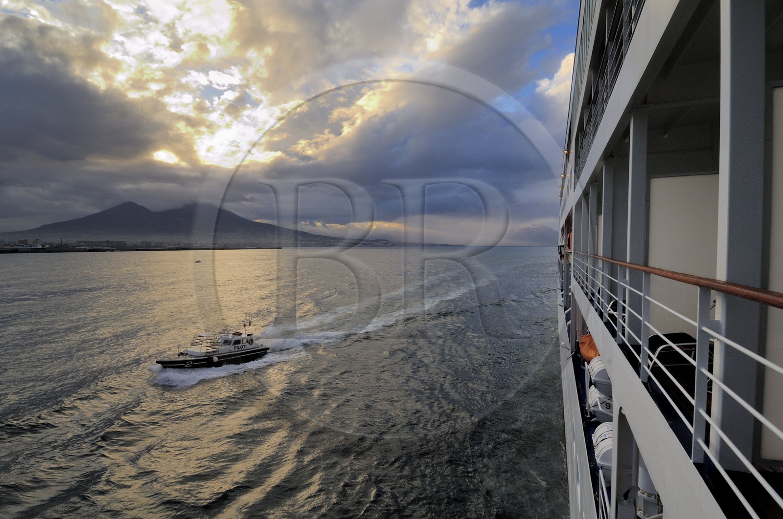 Italie, Campanie, la baie de Naples et le Vésuve