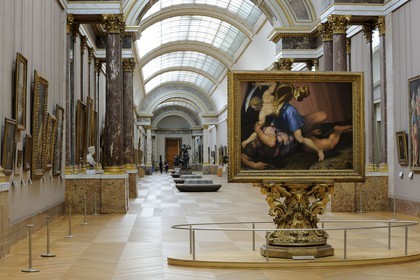 France, Paris (75), Musée du Louvre, la Grande Galerie