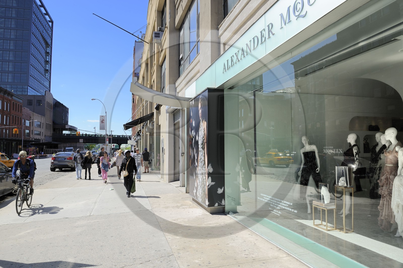 Etats-Unis, New York, Manhattan, Meatpacking district (Gansevoort Market), W 14th Street, boutique de Alexander Mac Queen