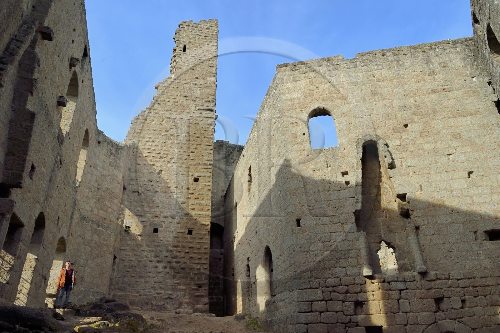 France, Bas-Rhin (67), Route des vins d'Alsace, Andlau, le chateau de Spesbourg construit vers 1250