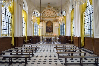 France, Seine Maritime, Rouen, the archiepiscopal palace, Historial Joan of Arc Museum, la chapelle d'Aubigné