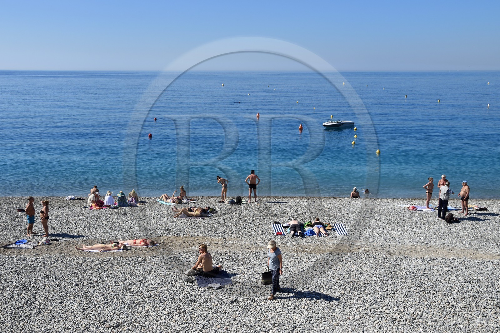 France, Alpes-Maritimes, Nice, the Promenade des Anglais beach