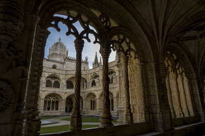 Portugal, Lisbon, Belem, Hieronymites Monastery (Mosteiro dos Jeronimos), listed as World Heritage by UNESCO, the cloister