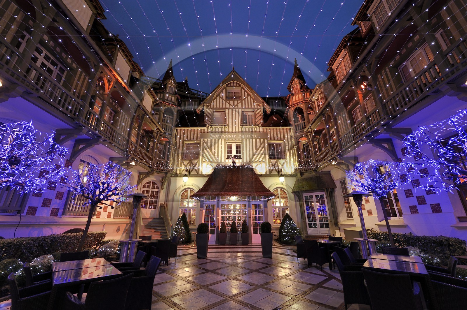 France, Calvados (14), Pays d'Auge, Deauville, l'Hôtel Normandy (groupe Barrière)