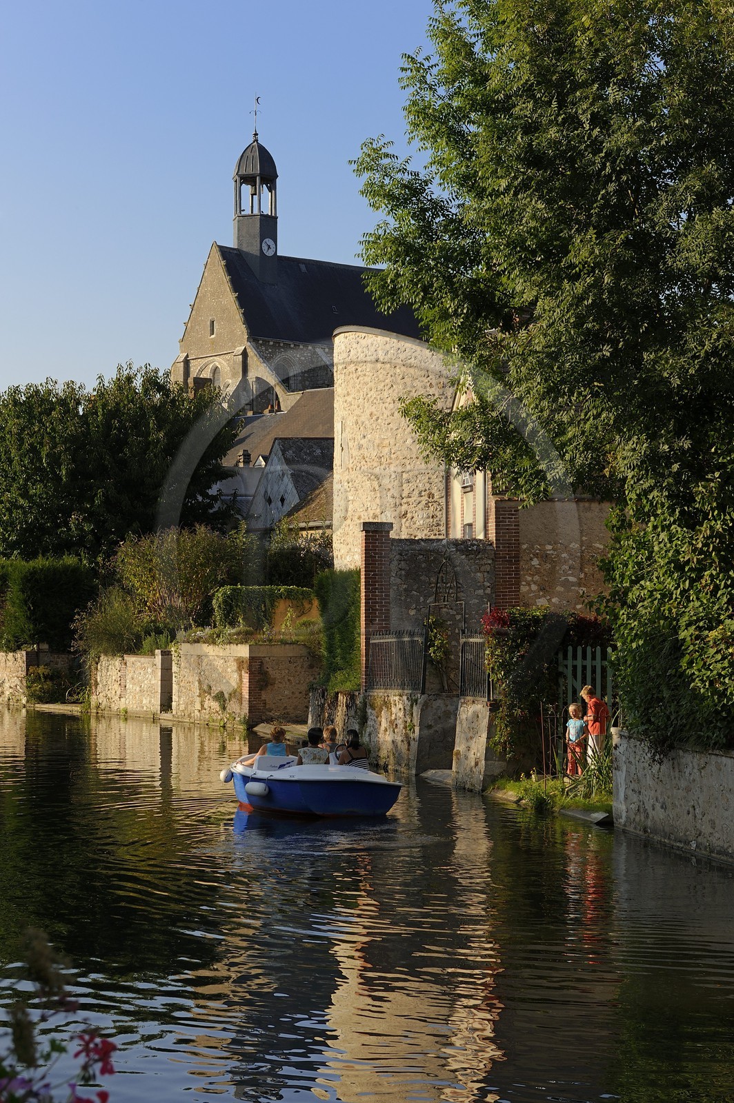 France, Eure-et-Loir (28), Bonneval, le fossé des remparts