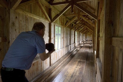 Suède, Comté de Vasterbotten, région d'Umea, Iles de Norrbyskär qui fut une des plus grandes scieries d'Europe au début du XXème siècle, une des premierères pistes de bowling (jeu de quilles) fin du XIXème siècle installée pour distraire les ouvriers