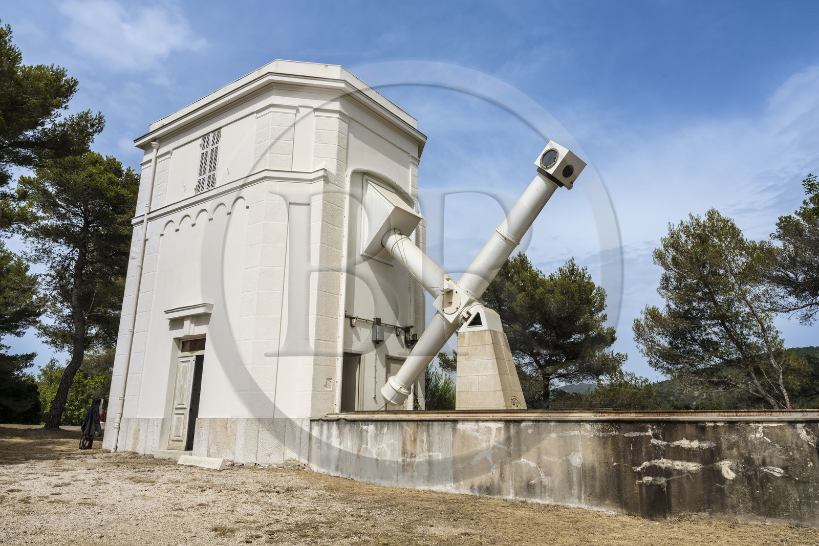 France, Alpes-Maritimes, Nice, Mont Gros, Nice, Mont Gros, the observatory designed by the architect Charles Garnier, the Equatorial Coude which has a sliding roof