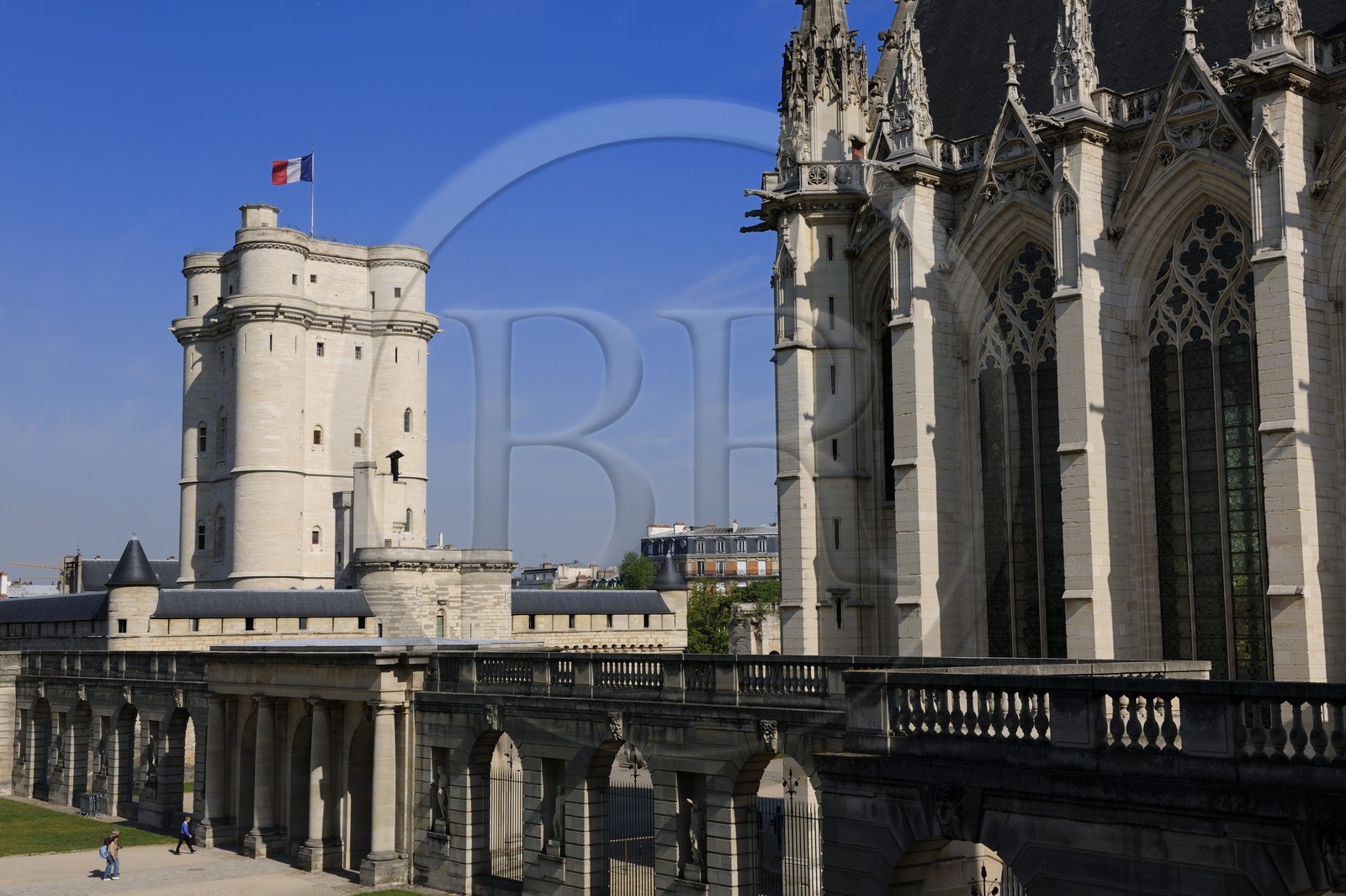 France, Val de Marne, Vincennes, Chateau de Vincennes, the dungeon and the Sainte Chapelle