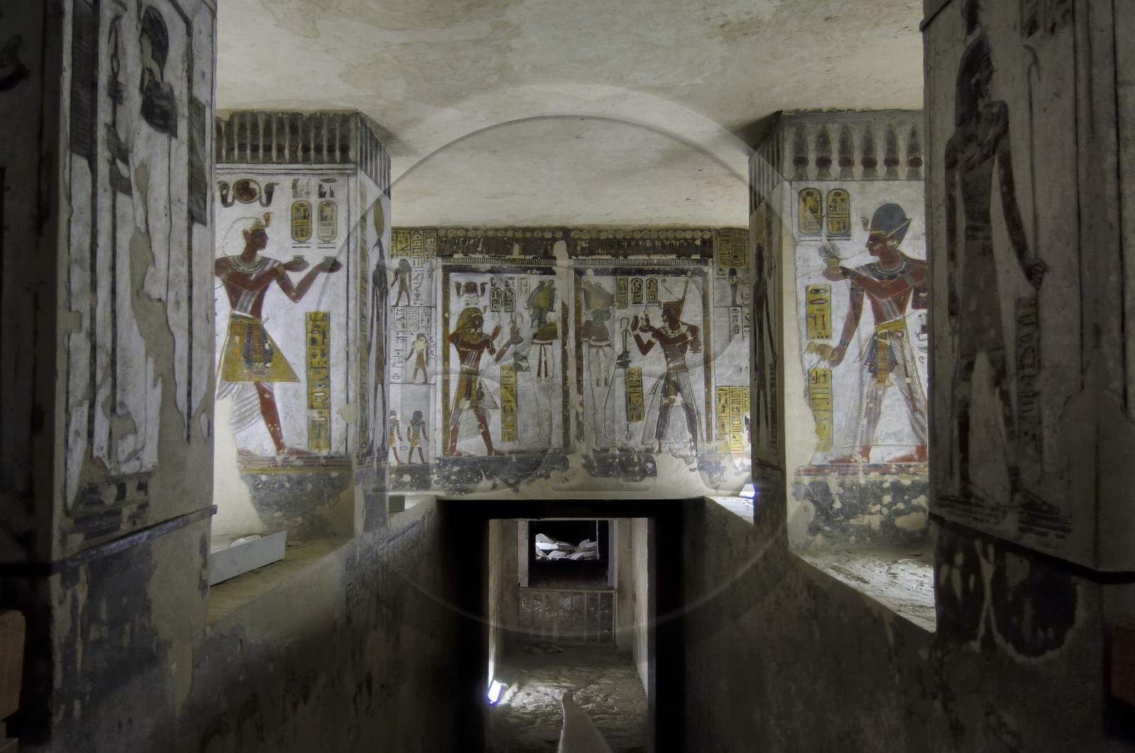 Egypt, Upper Egypt, Nile Valley, surroundings of Luxor, West bank, Thebes Necropolis listed as World Heritage by UNESCO, Valley of the Kings, tomb of Ramesses III