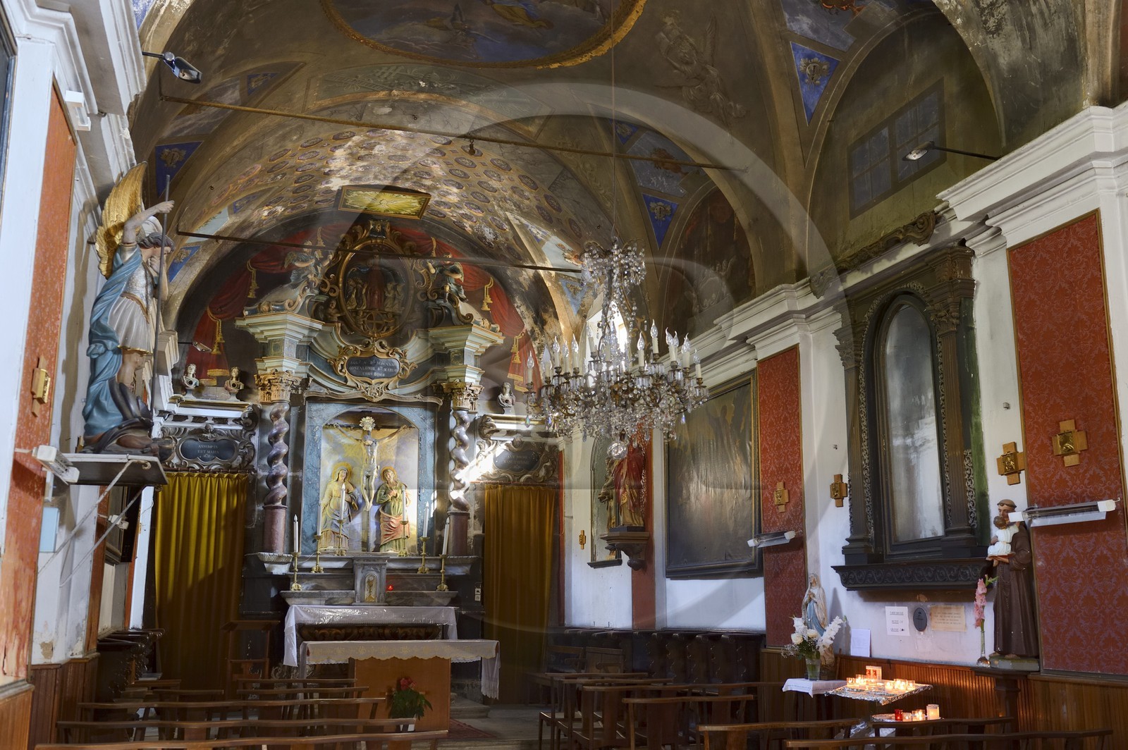 France, Haute-Corse (2B), Corte, la chapelle Sainte-Croix