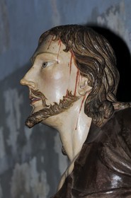 Brésil, Etat du Minas Gerais, ville de Congonhas do Campo, église Santuario Bom Jesus de Matosinhos, scènes de la Passion par le sculpteur Aleijadinho (Route de l'or, Estrada Real)