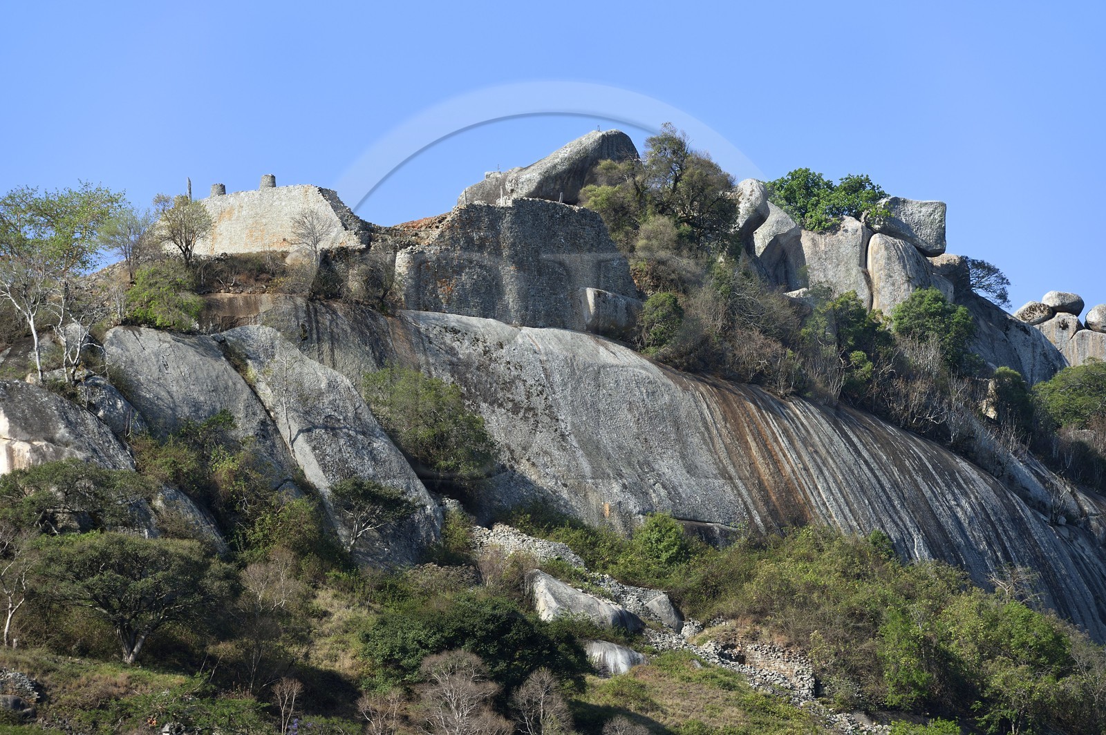 Zimbabwe, province de Masvingo, les ruines du site archéologique du Grand Zimbabwe, classé Patrimoine Mondial de l'UNESCO, Xème au XVème siècle, les Ruines de la colline (Hill Complex)