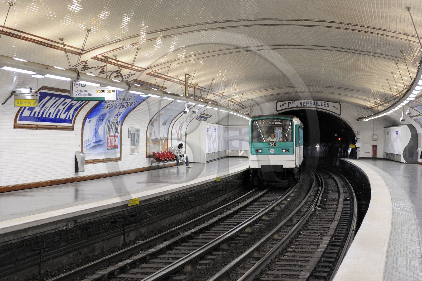 France, Paris (75), station de metro Lamarck-Caulaincourt