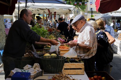 France, Var, Provence Verte (Green Provence), Saint-Maximin-la-Sainte-Baume, the market
