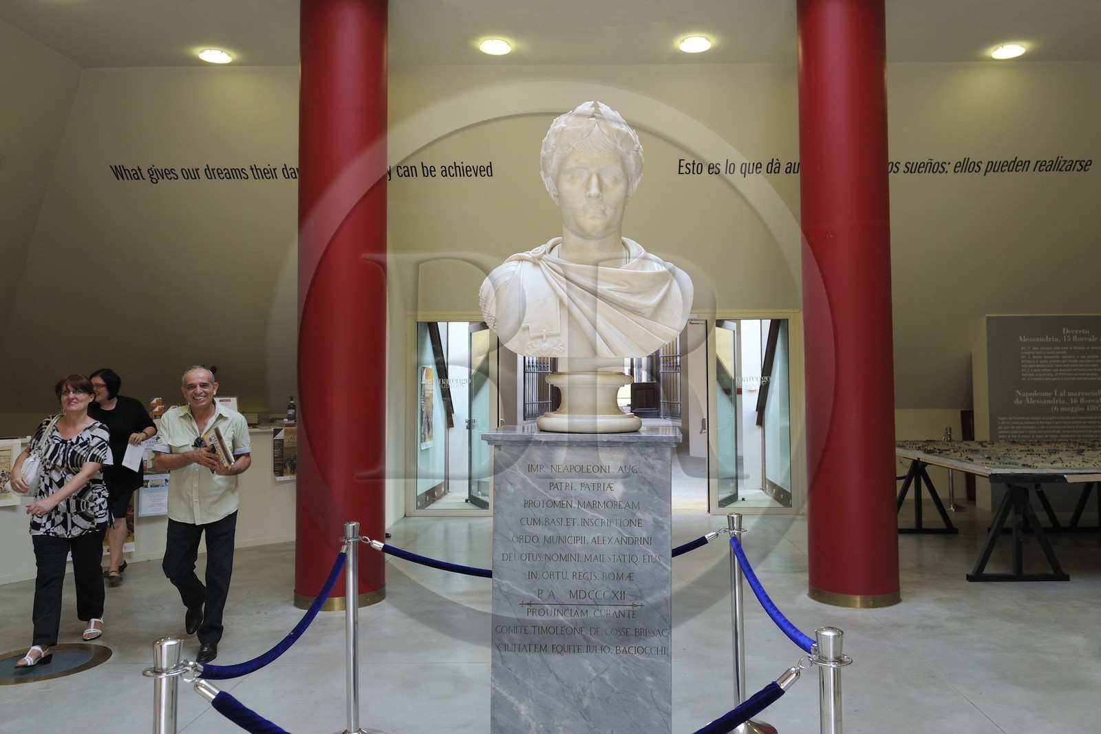 Italie, Piémont, Marengo Museum, la bataille de Marengo eut lieu le 14 juin 1800 près de la ville de Alessandria à 70 km au nord de Gênes entre les victorieuses forces françaises de Napoleon Bonaparte et l'armée autrichienne