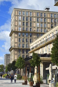 France, Seine Maritime, Le Havre, Downtown rebuilt by Auguste Perret listed as World Heritage by UNESCO, Perret buildings in the rue Victor Hugo