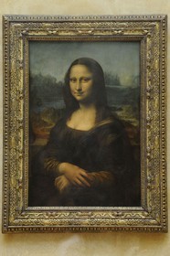 France, Paris (75), Musée du Louvre, la Joconde de Leonard de Vinci