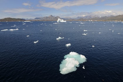 Greenland, Southern Region near Nanortalik, icebergs