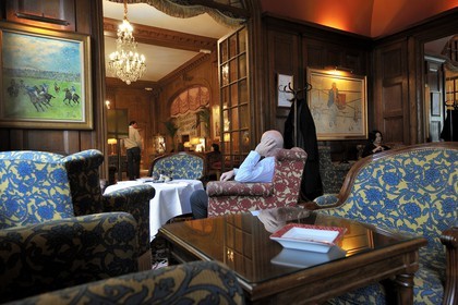 France, Calvados, Pays d'Auge, Deauville, Normandy Hotel (Barriere group), the bar