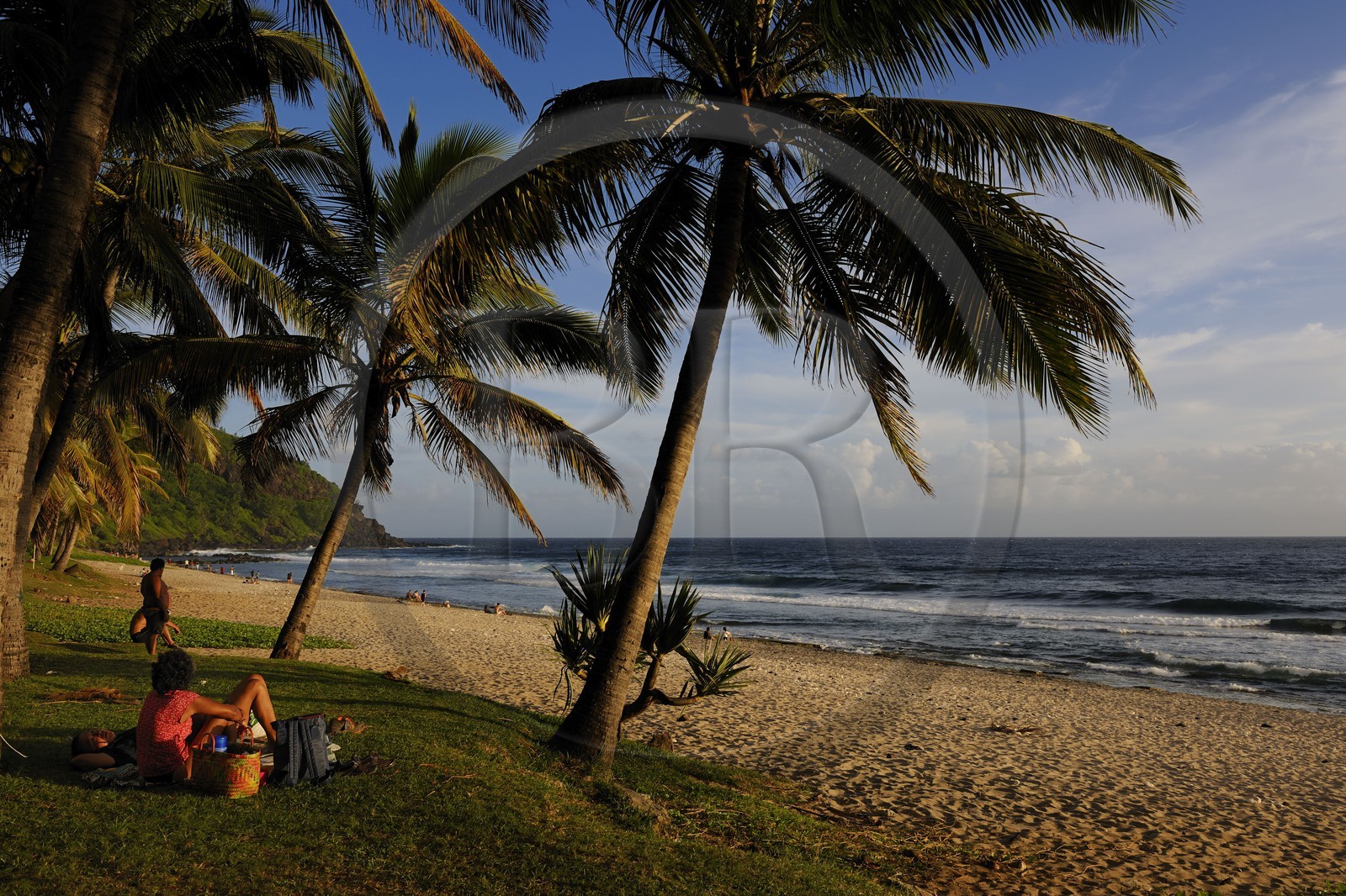 France, île de la Réunion, la côte sud, plage de Grande-Anse