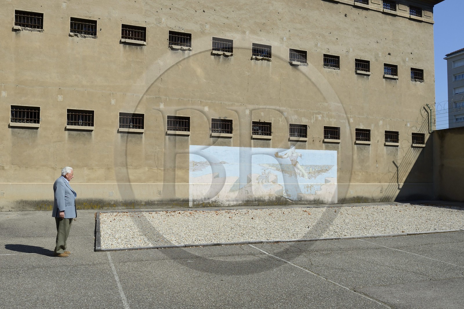 France, Rhone, Lyon, Montluc Prison Memorial, Claude Bloch was arrested and imprisoned by the age of 15 because Jewish before being deported to Auschwitz, he looks at the location of the Jews Barrack
