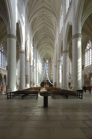 France, Meurthe-et-Moselle, Saint-Nicolas-de-Port basilica, the curve nave