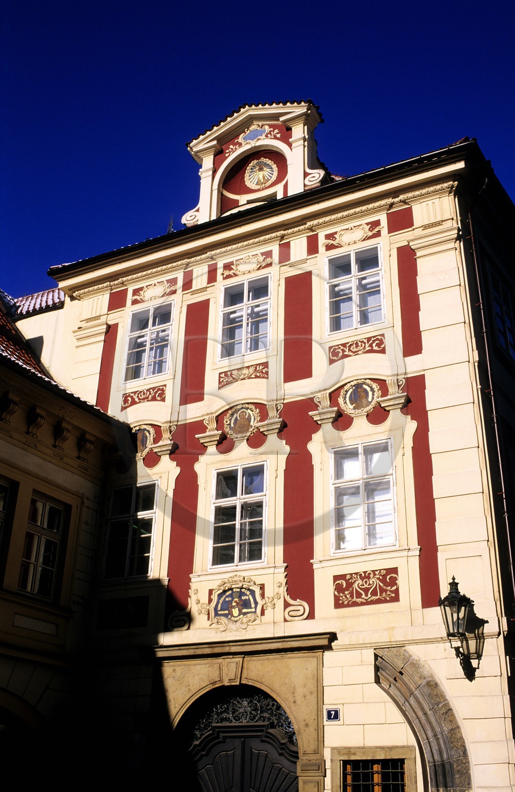 Czech Republic, Prague, district of Stare Mesto, a frontage of house in the street M. Stupartska