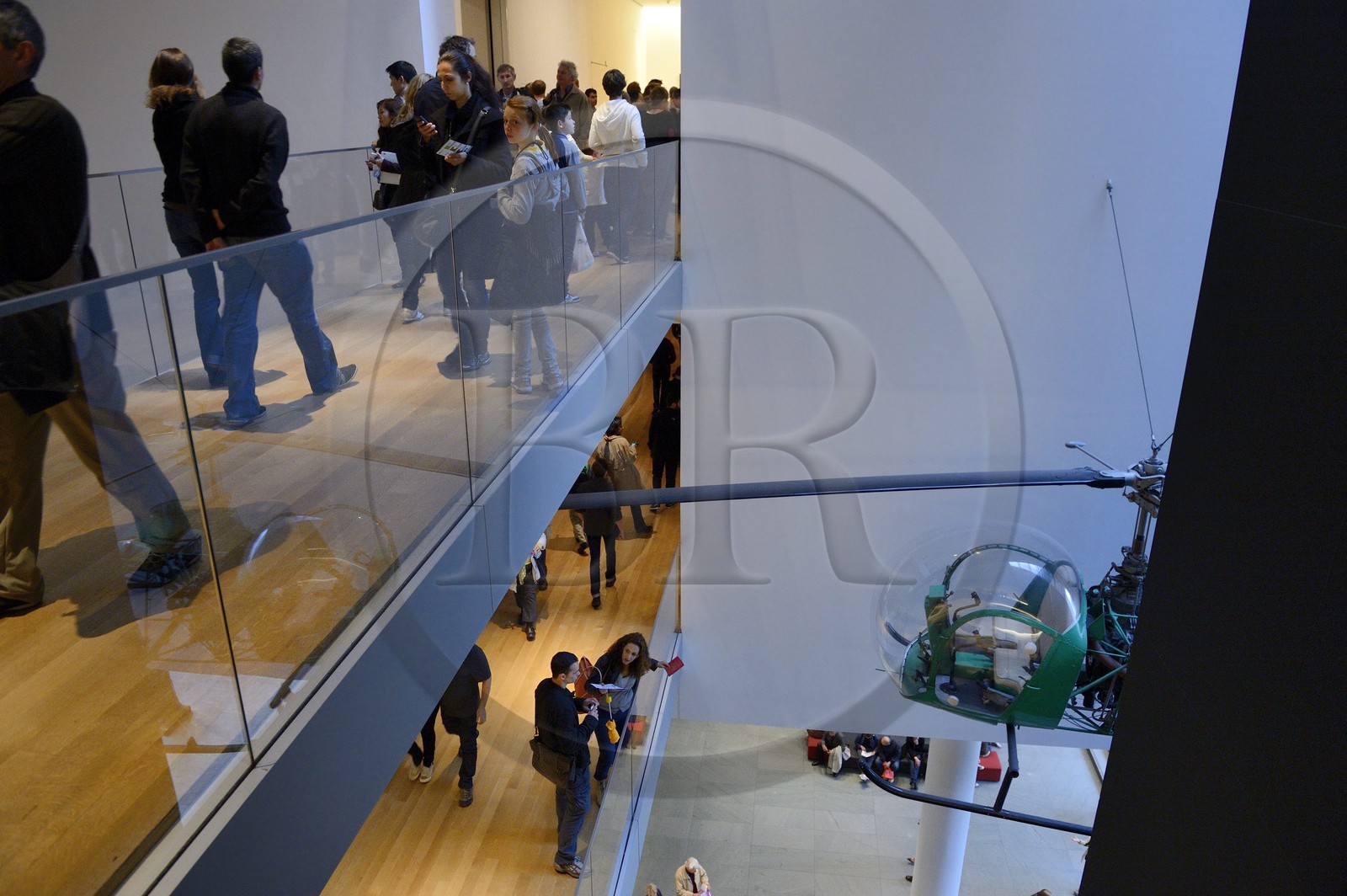 Etats-Unis, New York, Manhattan, Midtown, Museum of Modern Art (MoMa), hélicoptère Bell 47D1
