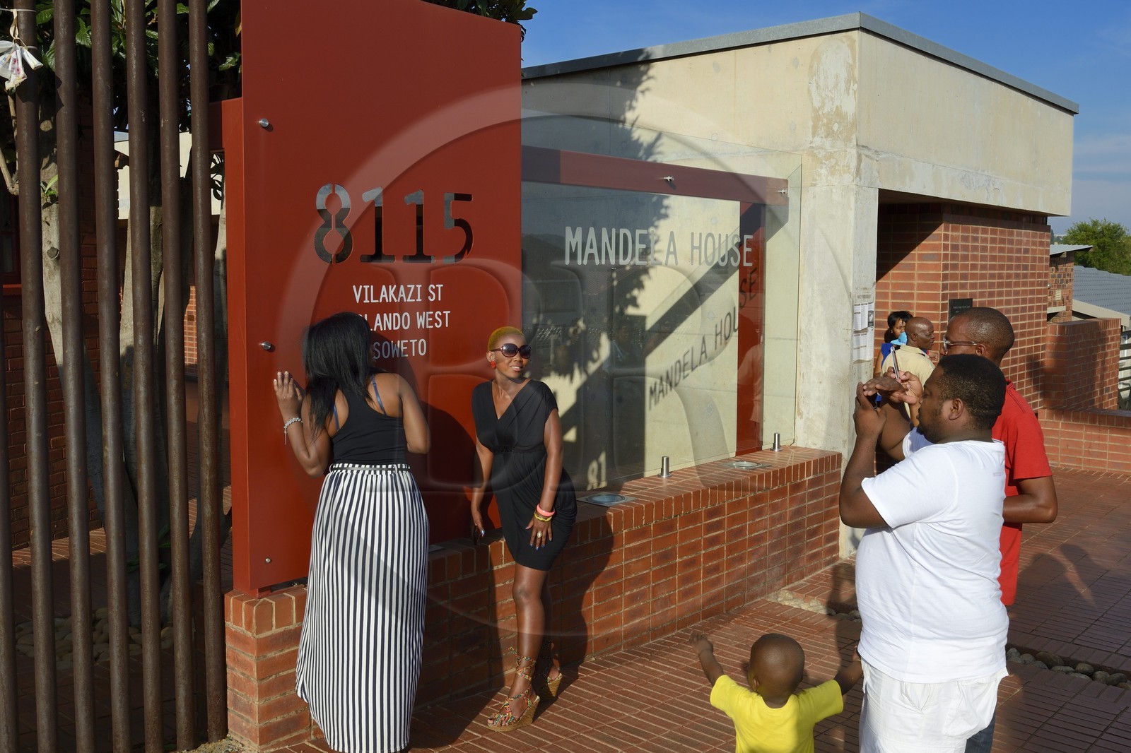 Afrique du Sud, province de Gauteng, Johannesburg, Soweto, le quartier d'Orlando dans le township, le musée Nelson Mandela (Mandela House) est l'ancien premier domicile familial historique de Nelson Mandela où il vécut entre 1946 et 1962