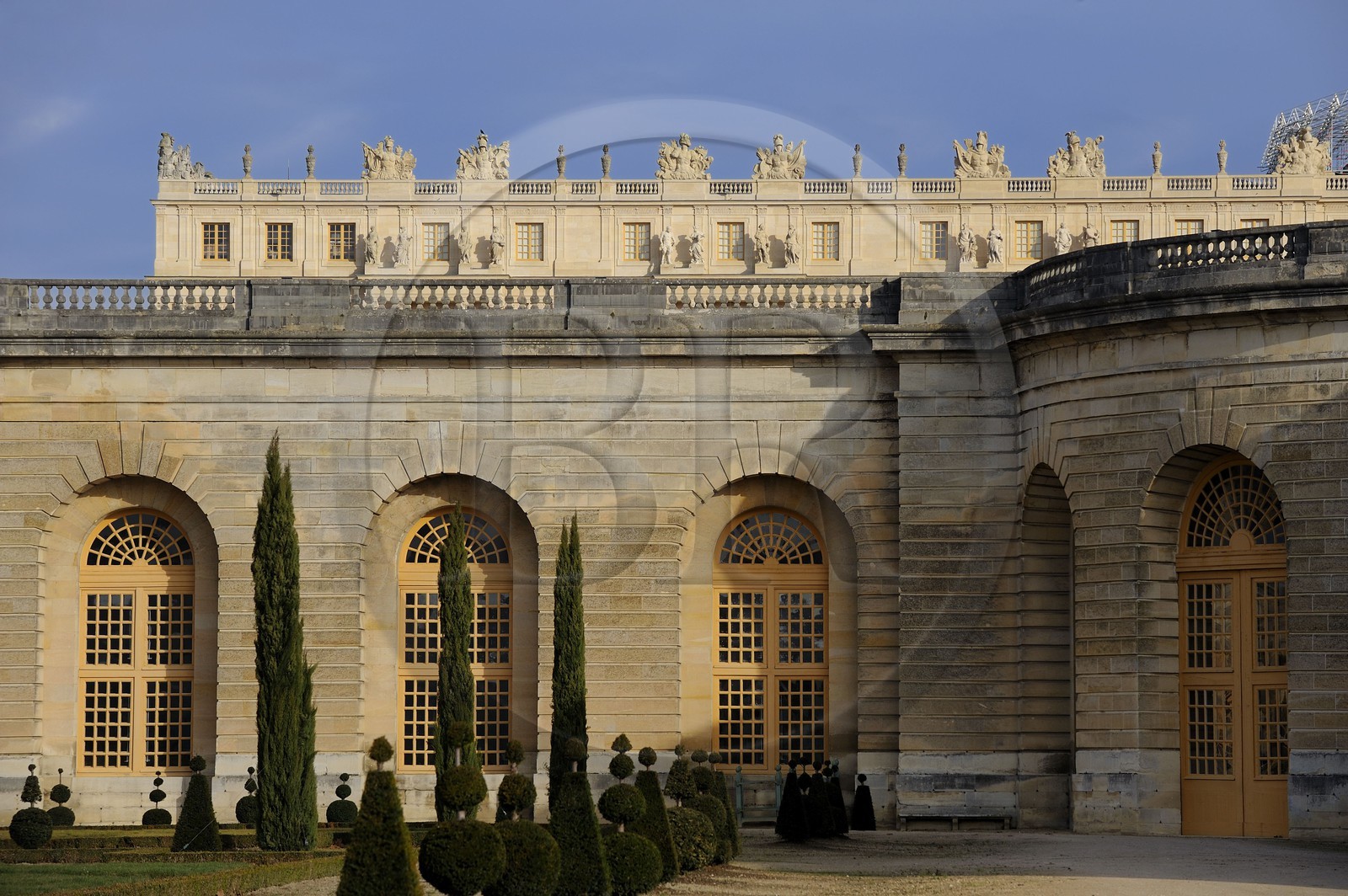 France, Yvelines, Chateau de Versailles, listed as World Heritage by UNESCO, the grounds of the Orangerie of Jules Hardouin-Mansart