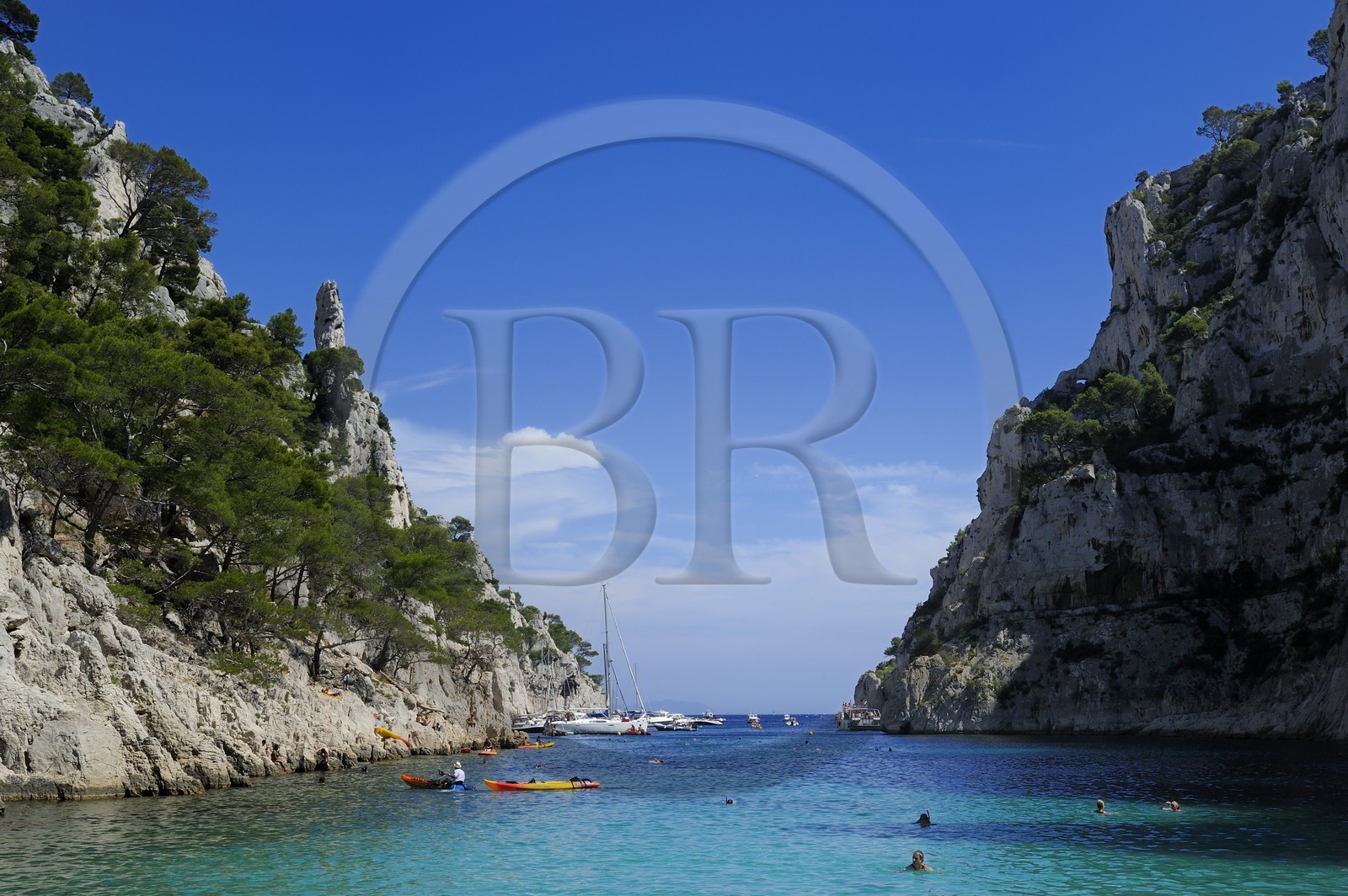 France, Bouches du Rhone, Cassis, En Vau creek (calanque)
