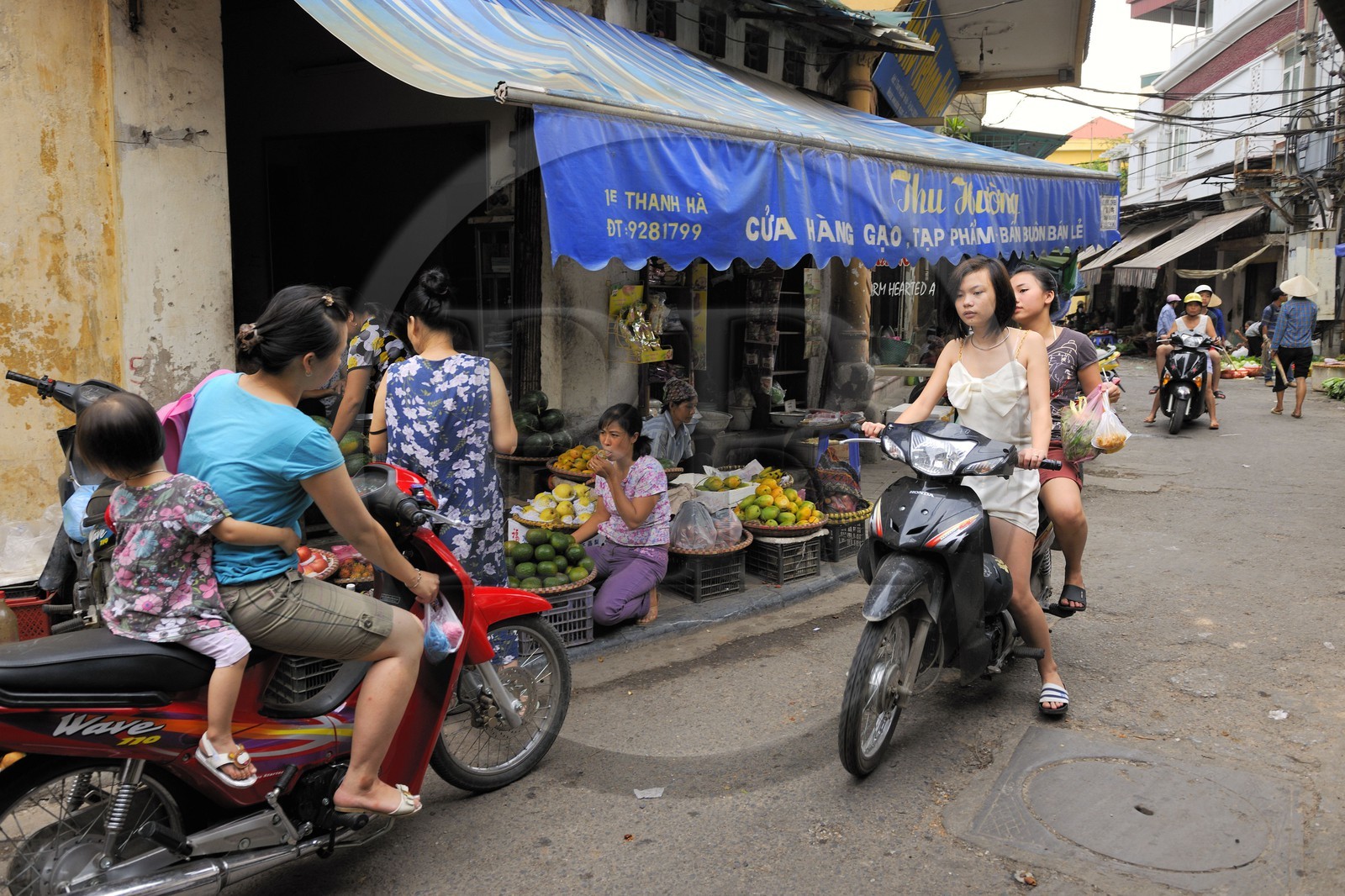 Vietnam, Hanoï, quartier des 36 rues dans la vieille ville