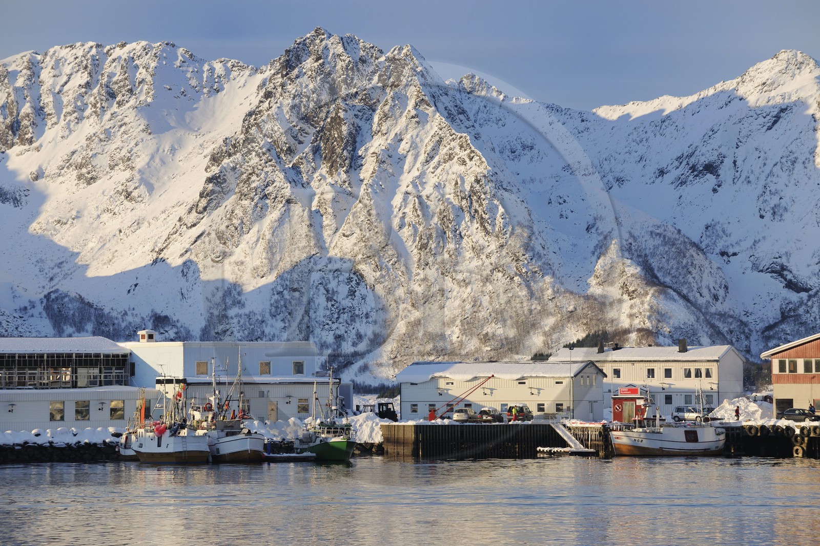 Norvège, Nordland, iles des Westeralen, port de Myre