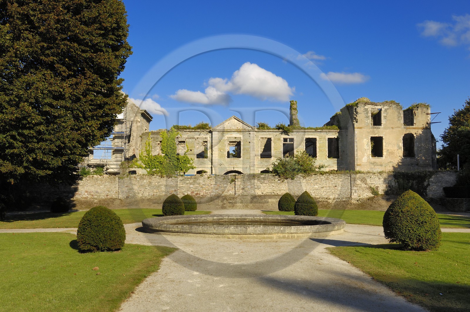 France, Manche (50), Cherbourg, ruines de l'abbaye du Voeu