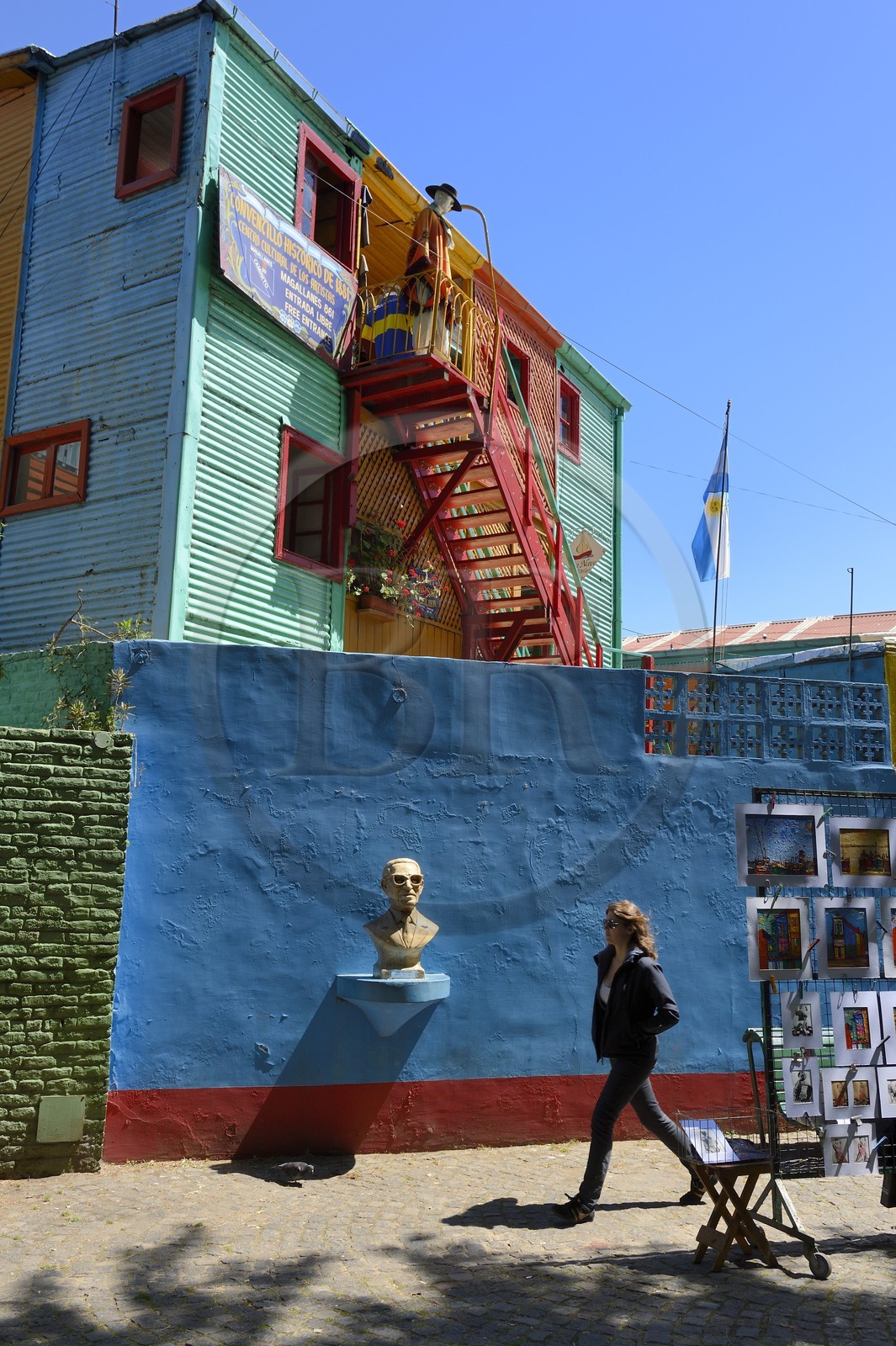 Argentine, Buenos Aires, quartier de La Boca, la rue Caminito