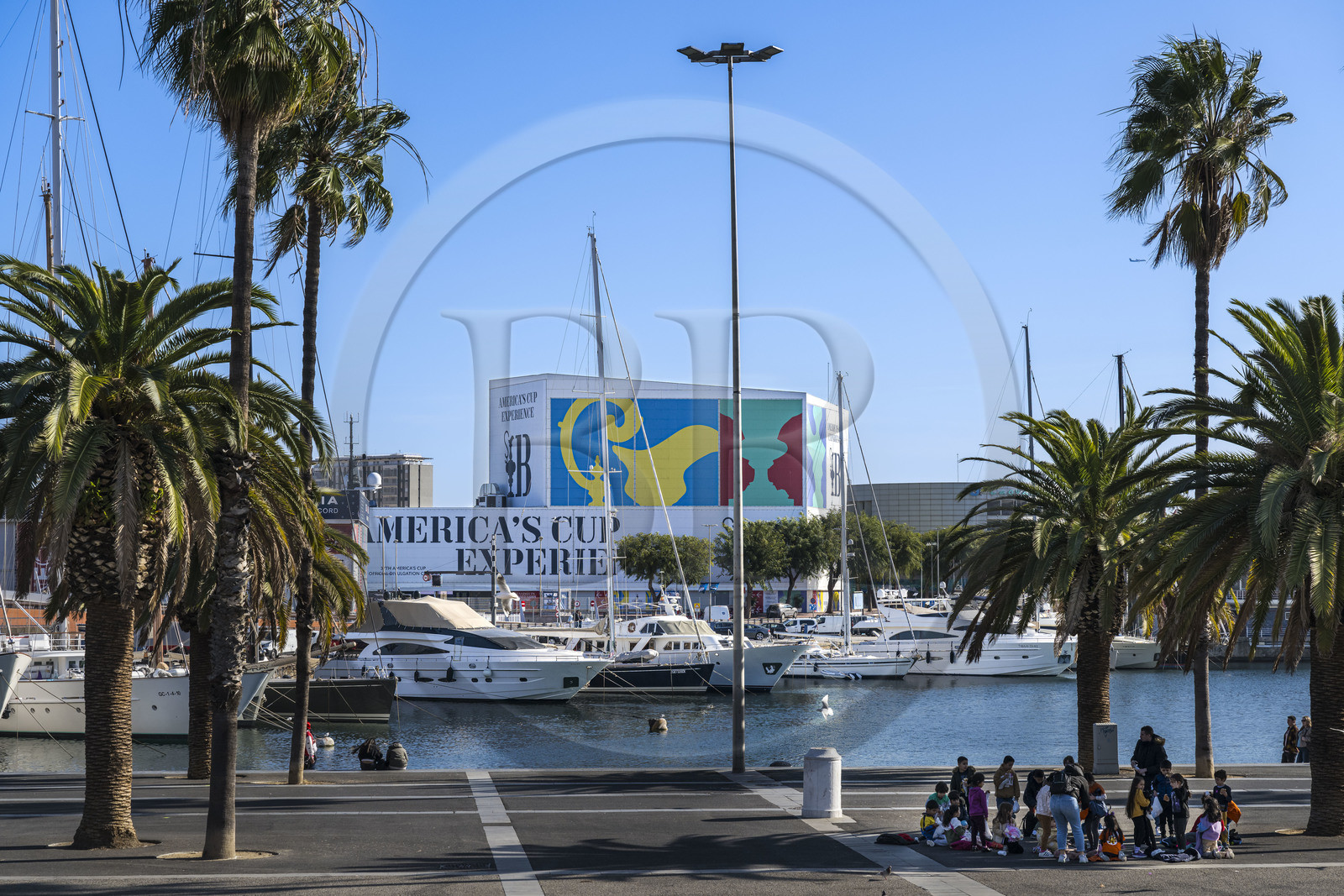 Espagne, Catalogne, Barcelone, Port Vell, America's Cup Experience, centre officiel de promotion de la 37e America's Cup Barcelona 2024