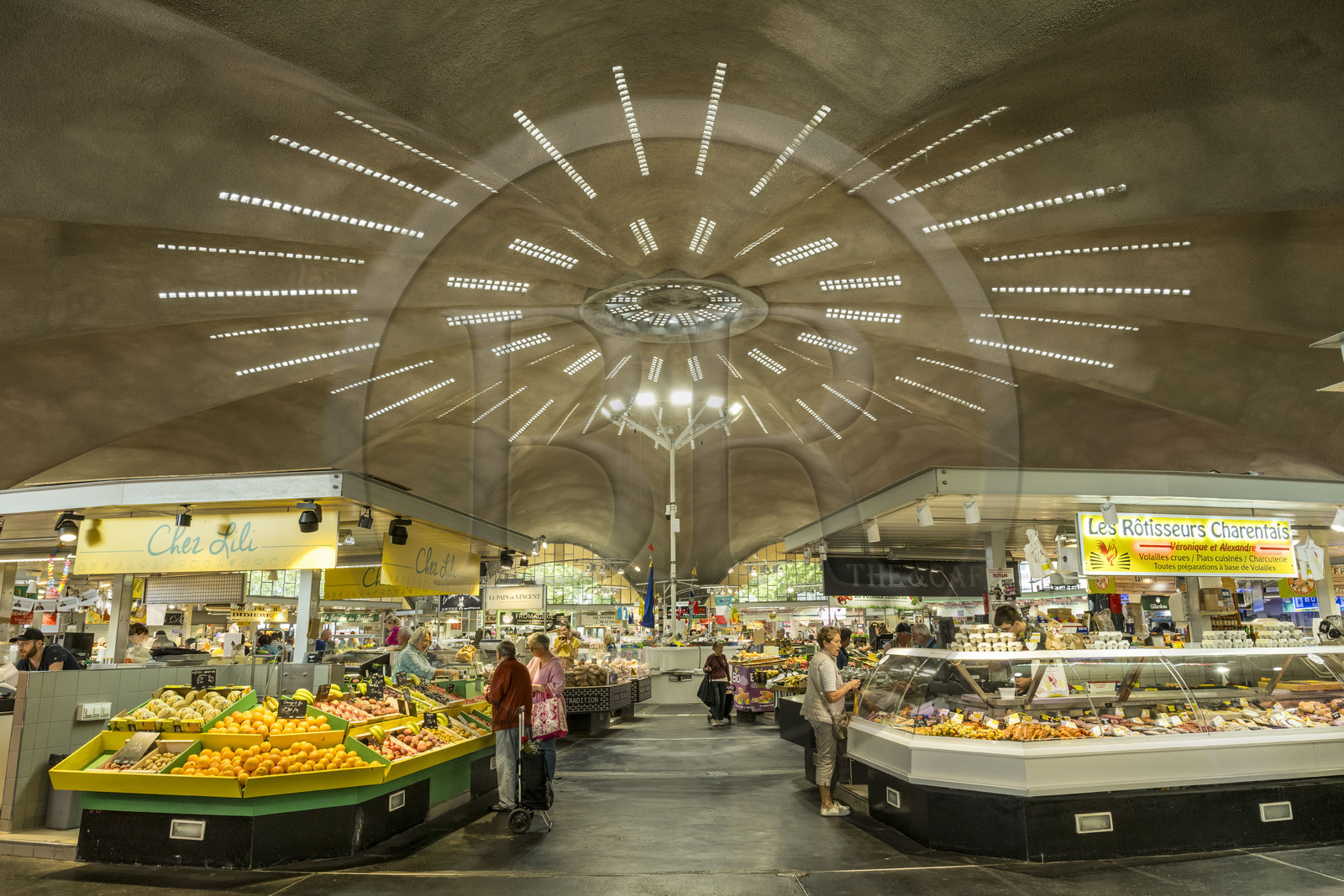 France, Charente-Maritime (17), Royan, marché central (1955) des architectes Louis Simon et André Morisseau