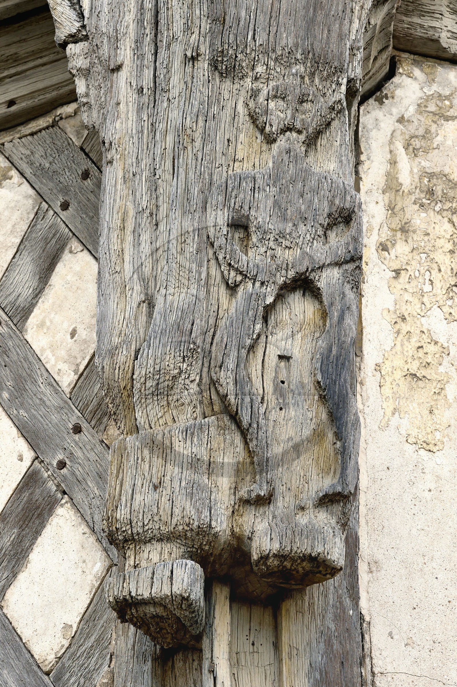 France, Charente, Cognac, the oldest house of the medieval district of old Cognac, 15th century striking house, its name is due to Pierre Lacombe, lieutenant of Cognac Juridiction of a Senechal who lived in the house between 1603 and 1624
