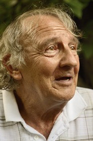 France, Haute Corse, Castagniccia, village of Carcheto, the writer Jean-Claude Rogliano