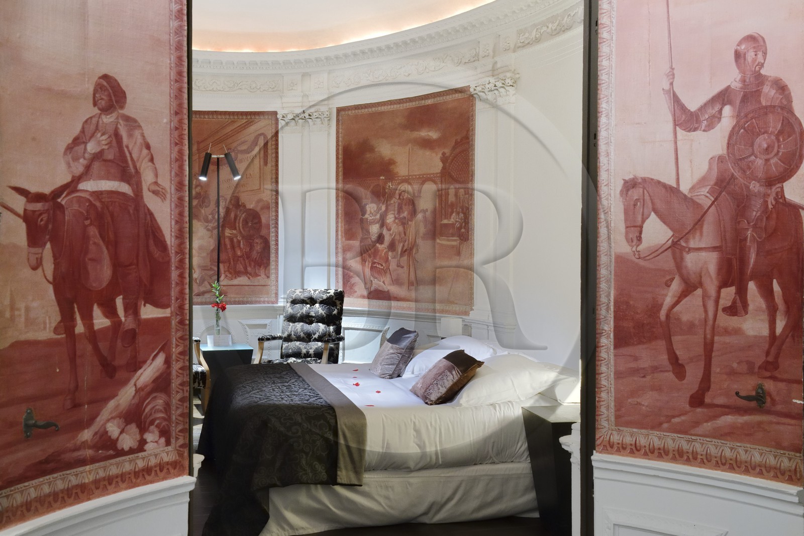 Espagne, Andalousie, Cordoue, hotel Hospes Palacio del Bailio, chambre