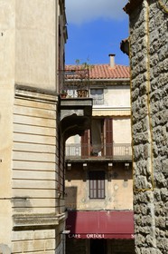 France, Corse-du-Sud (2A), Alta Rocca, Sainte-Lucie-de-Tallano (Santa Lucia di Tallà), Café
